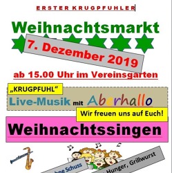 1.Weihnachtsmarkt der KGA Krugpfuhl
